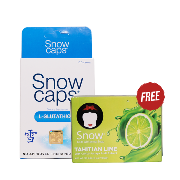 SnowCaps 10s + FREE Snow Skin Whitening Tahitian Soap